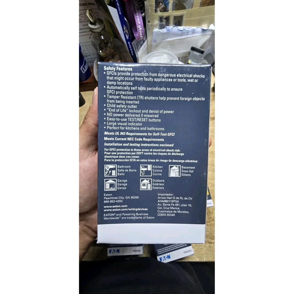 EATON TRSGF20W -SPL GFCI RECEPTACLE ,125V 20A